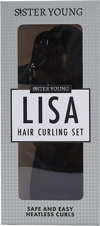 Набір для завивання волосся, чорний - Sister Young Lisa HAir Curling Set Black — фото N1