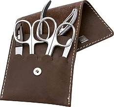 Маникюрный набор "Mountain Bear" 5 предметов, коричневый - Erbe Solingen Manicure Set — фото N1