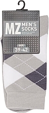 Парфумерія, косметика Шкарпетки чоловічі RT1311-067, сірі, ромб - Siela