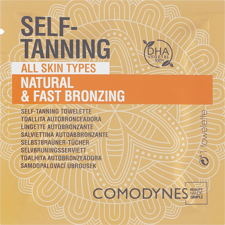 Салфетка-автозагар для всех типов кожи - Comodynes Self-Tanning Natural & Uniform Color