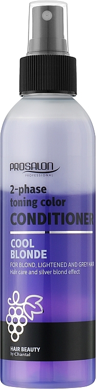 Двухфазный кондиционер для светлых волос - Prosalon Cool Blonde 2-Phase Toning Conditioner — фото N1