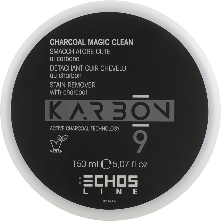 Крем для удаления краски с кожи головы с активированным углем - Echosline Karbon 9 Charcoal Magic Clean — фото N1