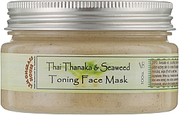 Парфумерія, косметика Маска для обличчя "Танака і морські водорослі" - Lemongrass House Thai Thanaka&Seaweed Toning Face Mask