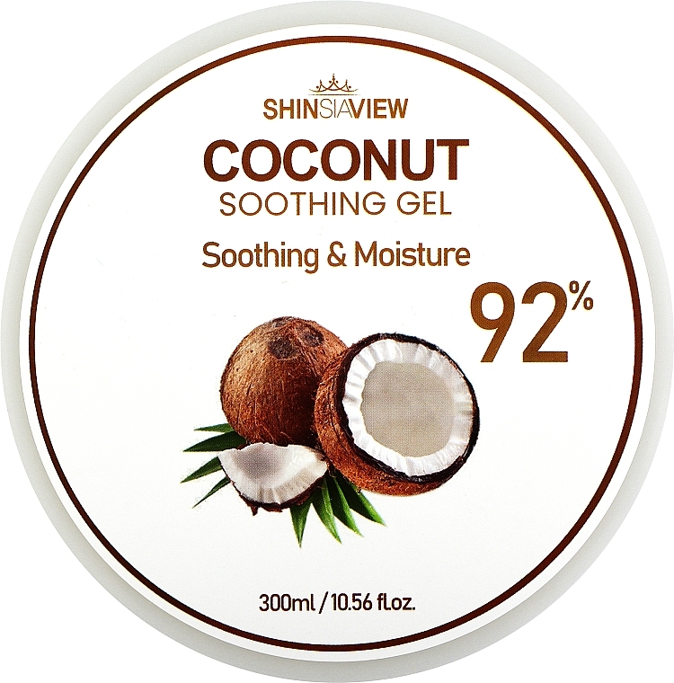 Зволожувальний гель для шкіри з екстрактом кокоса - Shinsiaview Coconut Soothing Gel 92% — фото N1