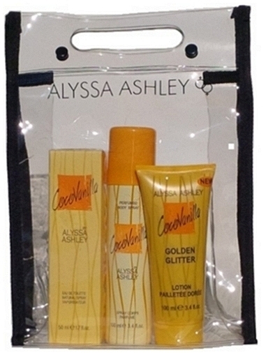 Alyssa Ashley Coco Vanilla - Набор (edt/50ml + spray/100ml + b/lot/100ml) — фото N1