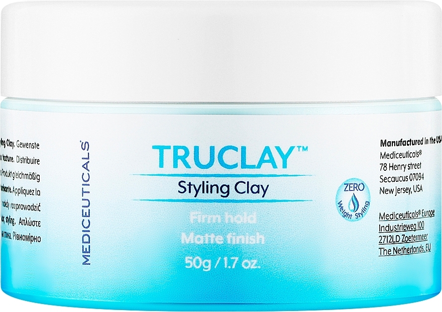 Матовая моделирующая глина средней фиксации - Mediceuticals Truclay Styling Clay — фото N2