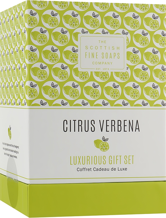 Набор - Scottish Fine Soaps Citrus Verbena Luxurious Gift Set (wash/75ml + but/75ml + cr/75ml + soap)