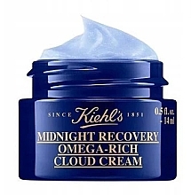 Нічний відновлювальний крем для обличчя - Kiehl's Midnight Recovery Omega-Rich Cloud Cream — фото N2