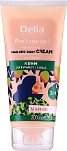 Крем для обличчя та тіла з ароматом манго - Delia Fruit Me Up! Face & Body Cream 2in1 Mango Scented — фото N1