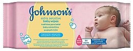 Парфумерія, косметика Вологі серветки, 56 шт. - Johnson’s Baby Extra Sensitive