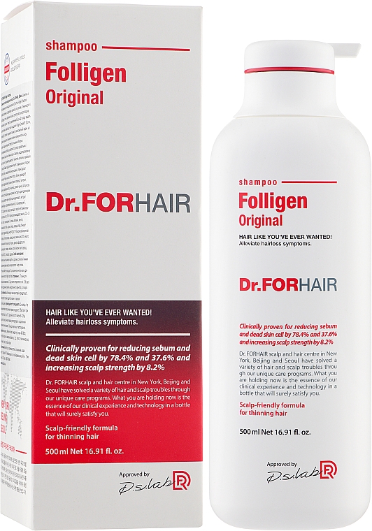 Зміцнювальний шампунь проти випадання волосся - Dr.FORHAIR Folligen Original Shampoo — фото N6