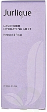 Зволожувальний спрей із лавандою - Jurlique Lavender Hydrating Mist Hydrate And Relax — фото N2