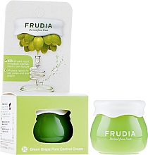 Себорегулювальний крем для обличчя - Frudia Pore Control Green Grape Cream (міні) — фото N1