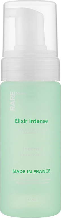Питательная пенка для очищения лица с гиалуроновой кислотой и скваланом - RARE Paris Elixir Intense Nourishing Cleansing Foam — фото N3