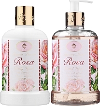 Набір - Saponificio Artigianale Fiorentino Rose (soap/500ml + sh gel/500ml) — фото N2