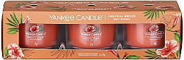 Духи, Парфюмерия, косметика Набор ароматических свечей "Тропический бриз" - Yankee Candle Tropical Breeze (candle/3x37g)