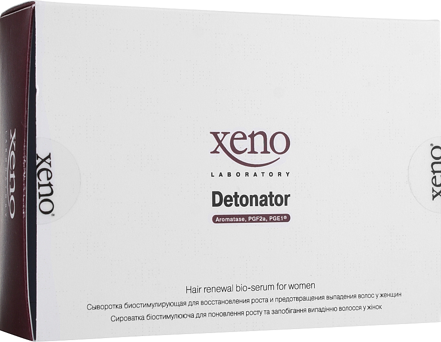 Сиворотка для відновлення росту волосся у жінок - Xeno Laboratory Detonator For Woman — фото N1