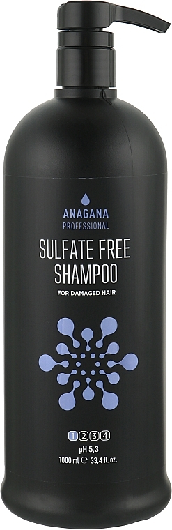 Безсульфатний шампунь для пошкодженого волосся - Anagana Professional Sulfate Free Shampoo — фото N3