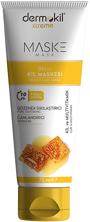 Глиняная маска с медом - Dermokil Honey Clay Mask — фото N1