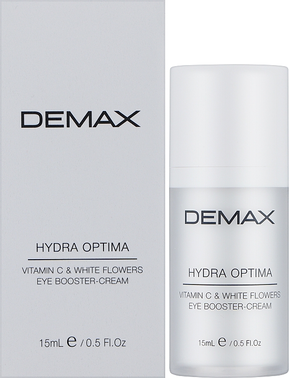 Крем для зоны вокруг глаз "Витамин C и белые цветы" - Demax Hydra Optima Vital Eye Booster Cream C & White Flowers — фото N2