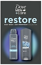 Набор - Dove Men + Care Restore Set (sh/gel/250ml + deo/150ml) — фото N1