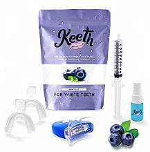 Парфумерія, косметика Набір для відбілювання зубів "Чорниця" - Keeth Blueberry Teeth Whitening Kit