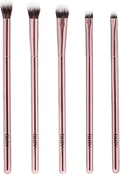 Набор кистей для макияжа глаз, 5шт - Glov Eye Makeup Brushes Pink  — фото N1