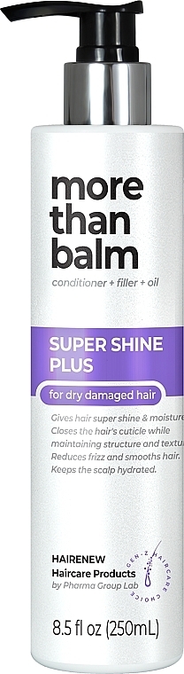 Бальзам для волосся "100% дзеркальний блиск" - Hairenew Super Shine Plus Balm Hair