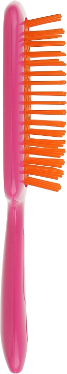 Расческа для волос, розовая с оранжевым - Janeke Superbrush — фото N3