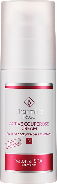 Крем для розширених судин, жирна шкіра обличчя - Charmine Rose Active Couperose Cream — фото N4