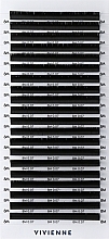 УЦЕНКА Накладные ресницы "Elite", черные, 20 линий (0,07, M, 8) - Vivienne * — фото N1