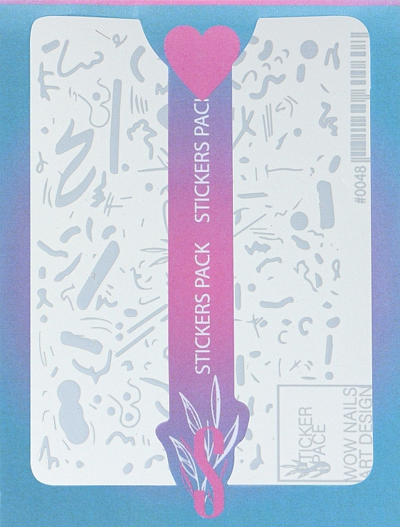 Дизайнерские наклейки для ногтей "Foil 0048" - StickersSpace  — фото N1