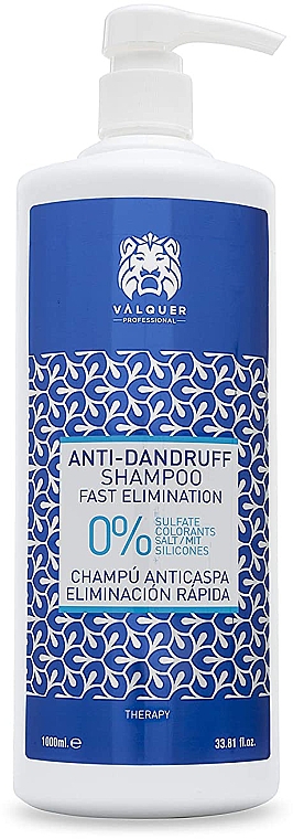Шампунь проти лупи - Valquer Anti-Dandruff Shampoo Fast Elimination — фото N1