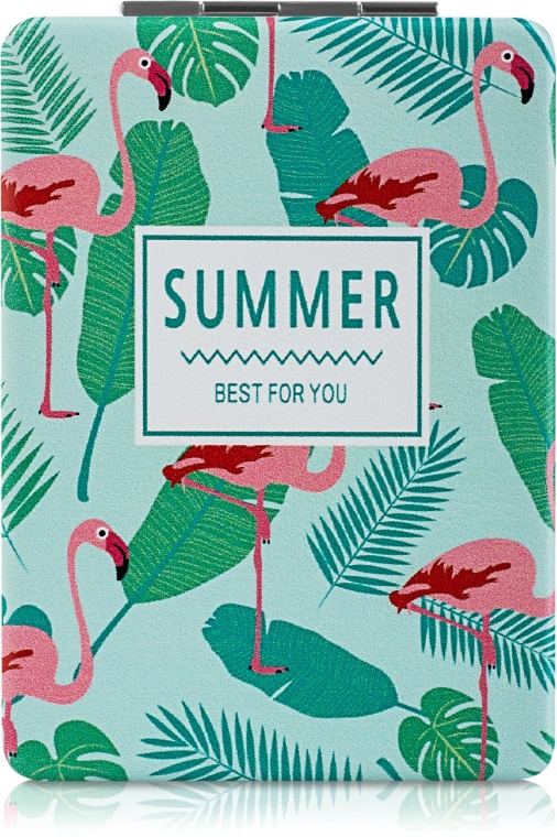 Зеркало косметическое, "Summer Best fou You", мятное с фламинго - SPL