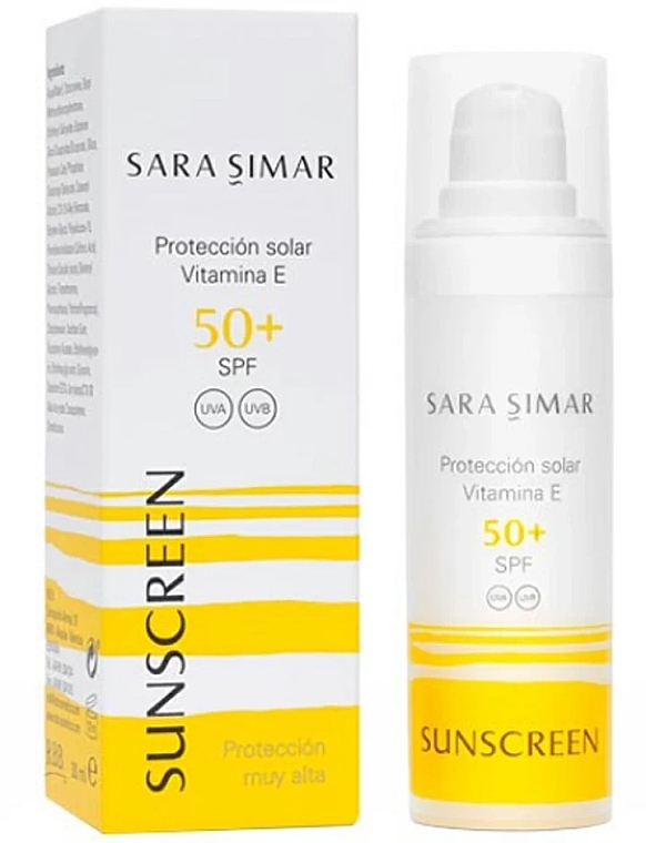 Солнцезащитный крем для лица - Sara Simar Sunscreen SPF 50 — фото N1