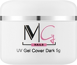 Гель камуфлирующий для наращивания - MG Nails UV Gel Cover Dark — фото N1