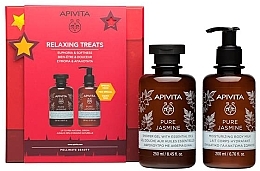 Парфумерія, косметика Набір - Apivita Pure Jasmine Body Gift Set (sh/gel/250ml + b/milk/200ml)