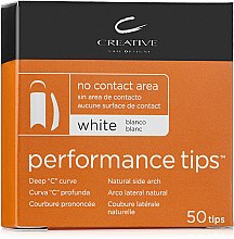 Парфумерія, косметика Тіпси без контактної зони - CND White Performance Tips 