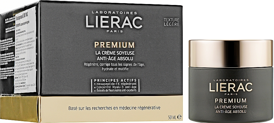 Крем для обличчя полегшена текстура - Lierac Premium la Creme Soyeuse Texture — фото N2