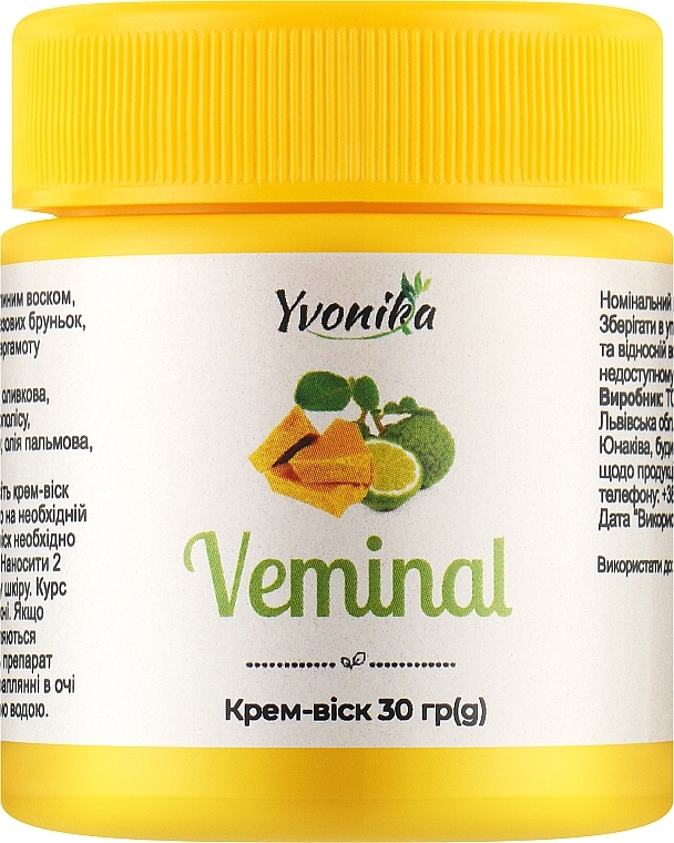 Крем-віск для звуження піхви - Yvonika Veminal — фото N1