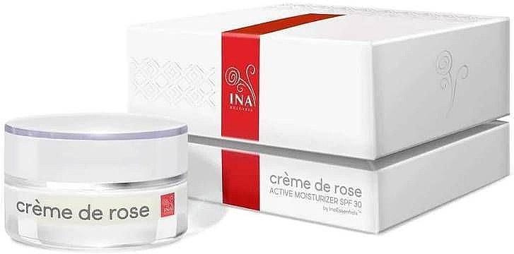 Дневной крем для лица с органическим розовым маслом - Ina Essentials Creme De Rose Active Moisturizer SPF 30 — фото N1