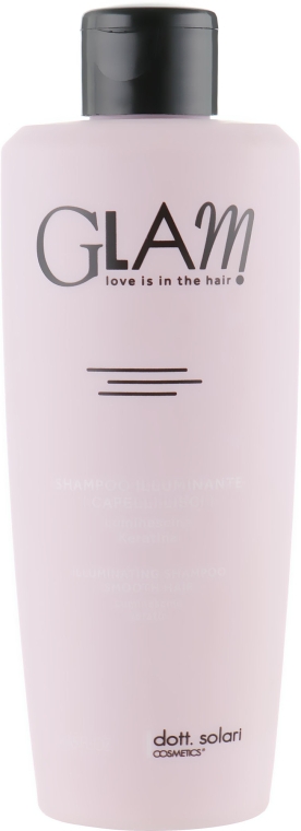 Разглаживающий шампунь с эффектом блеска - Dott. Solari Glam Illuminating Shampoo Smooth Hair