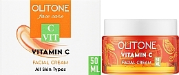 Освітлювальний антивіковий крем для обличчя з вітаміном С - Olitone Vitamin C Facial Cream — фото N2