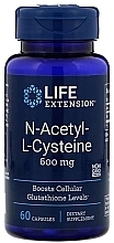 Ацетилцистеин, 600 мг - Life Extension N-Acetyl-L-Cysteine 600 mcg — фото N1