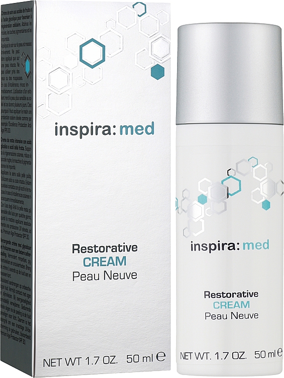 Вiдновлювальний нічний крем з АНА кислотами - Inspira:cosmetics Med Restorative Cream — фото N2