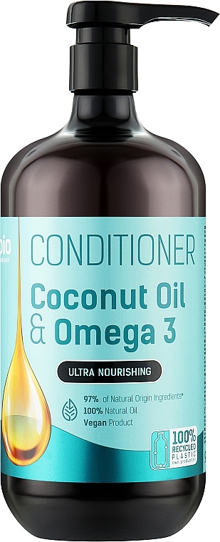 Кондиціонер для волосся "Ультраживлення" - Bio Naturell Coconut Oil & Omega 3 Conditioner — фото N1