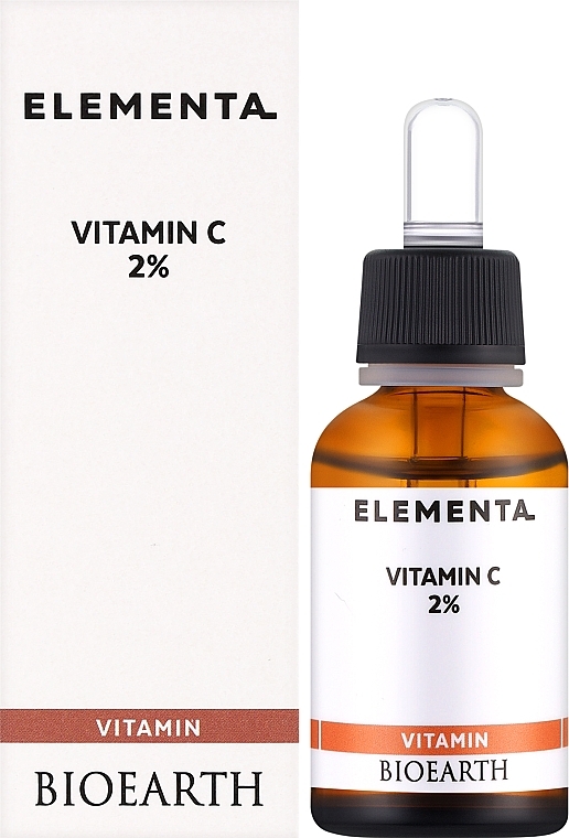 Сироватка для обличчя "Вітамін С 2%" - Bioearth Elementa Vitamin C 2% — фото N2