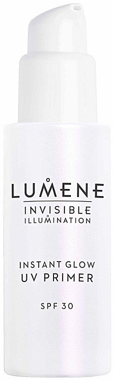 Ухаживающий праймер для лица, придающий сияние - Lumene Invisible Illumination Instant Glow UV Primer SPF 30 (помпа) — фото N1