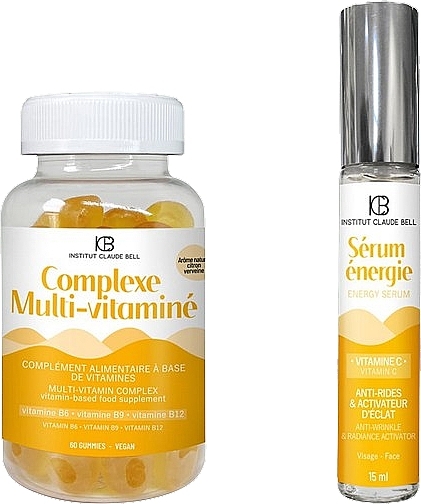 Набор - Institut Claude Bell Duo In & Out Vitamin (f/ser/15ml + gummies/60szt) — фото N1