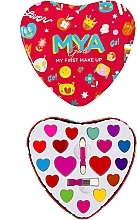 Дитяча палетка для макіяжу - MYA Cosmetic Girls My First Make Up Heart — фото N2